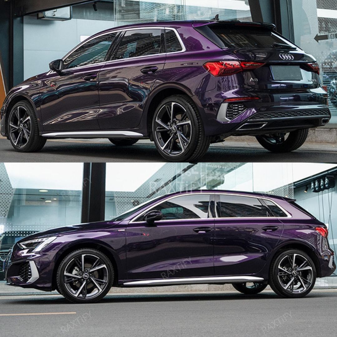 Ultra-Gloss Metallic Midnight Purple Paint Protection Film