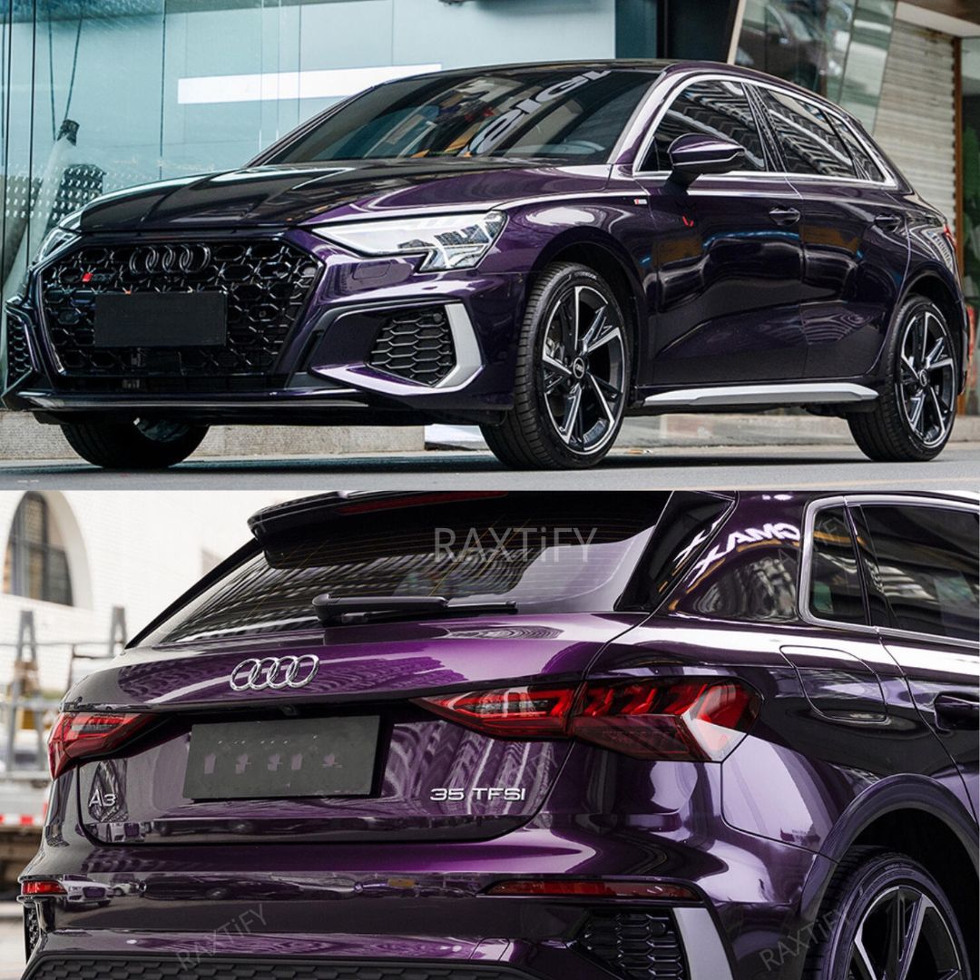 Ultra-Gloss Metallic Midnight Purple Paint Protection Film