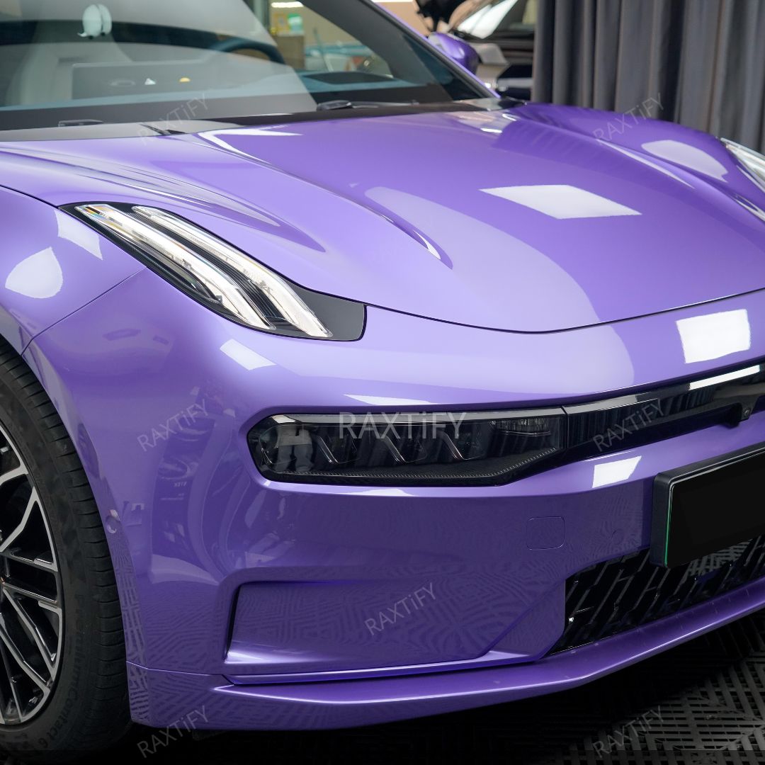 Ultra-Gloss Metallic Royal Purple Paint Protection Film