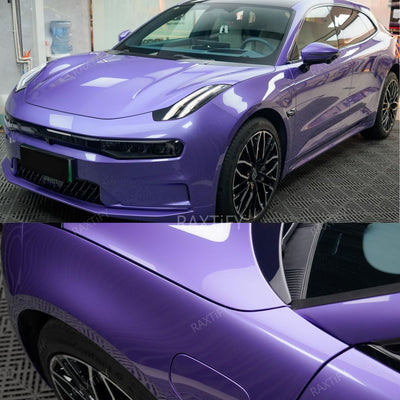 Ultra-Gloss Metallic Royal Purple Paint Protection Film