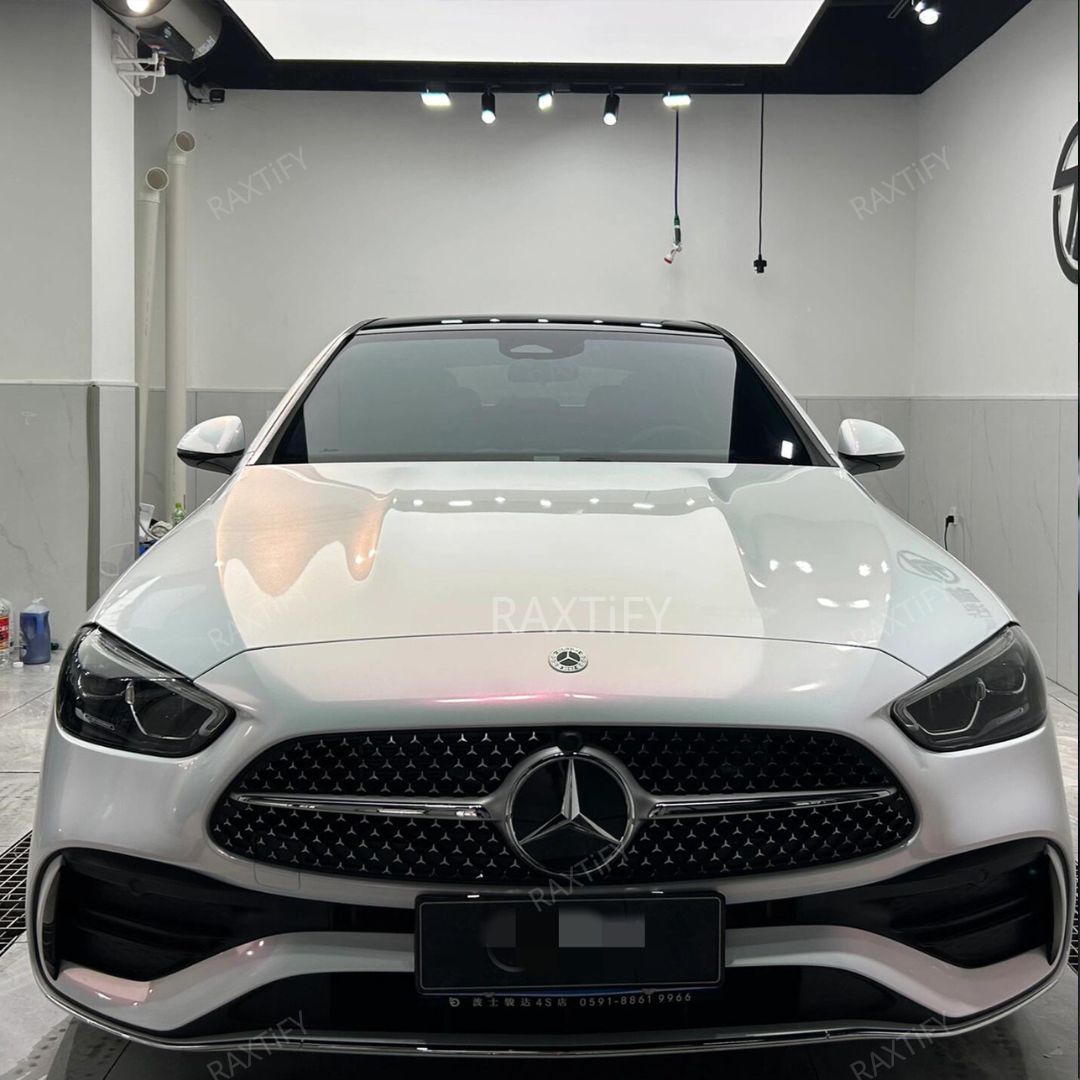 Ultra-Gloss White Pink Paint Protective Film (High Grade TPU)