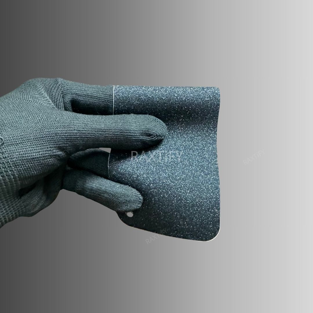 Ultra Diamond Glitter Matte Black Vinyl Wrap swatch