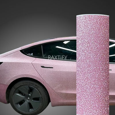 Ultra Diamond Glitter Pink Vinyl Wrap