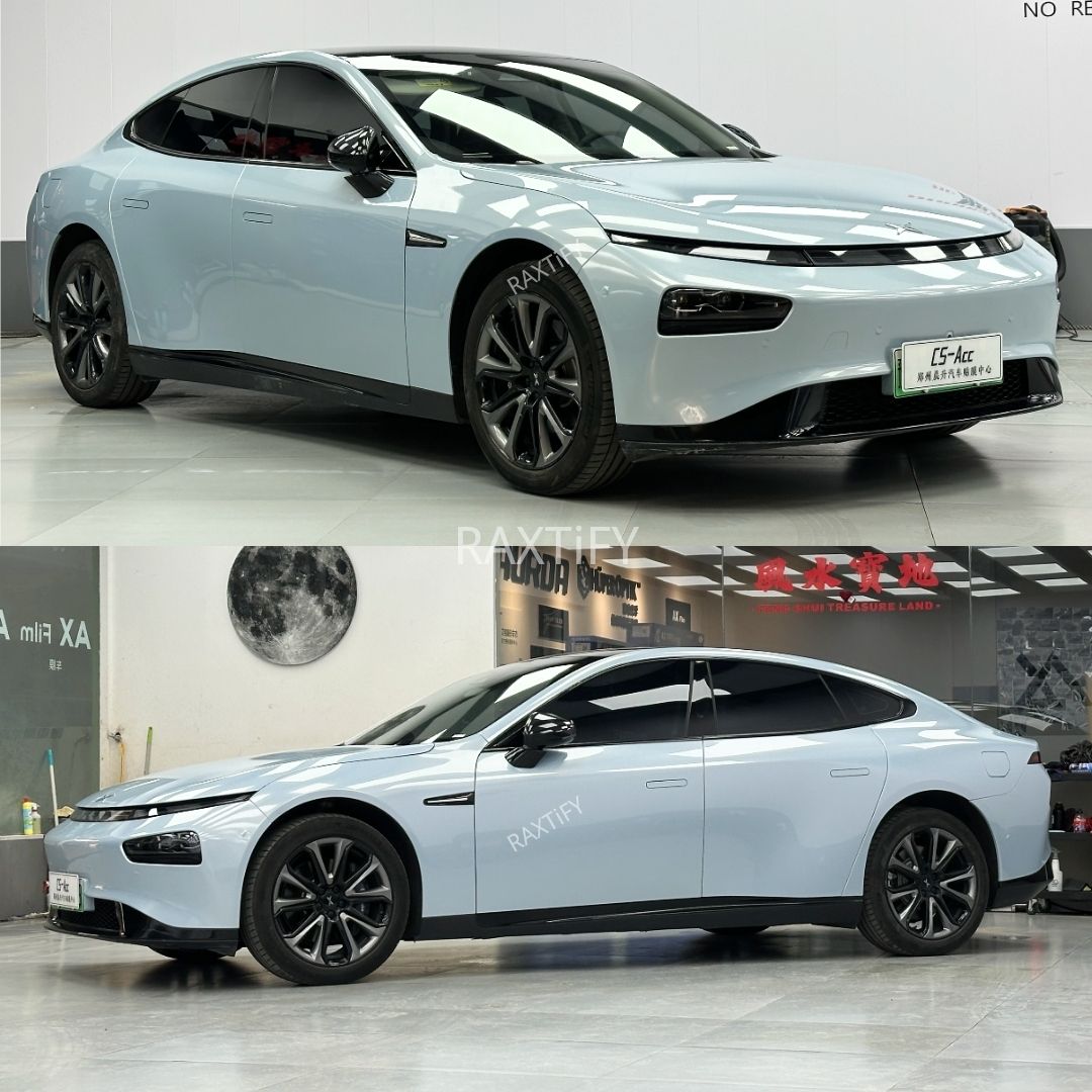 Ultra Gloss Metallic Arctic Sky Blue Paint Protection Film