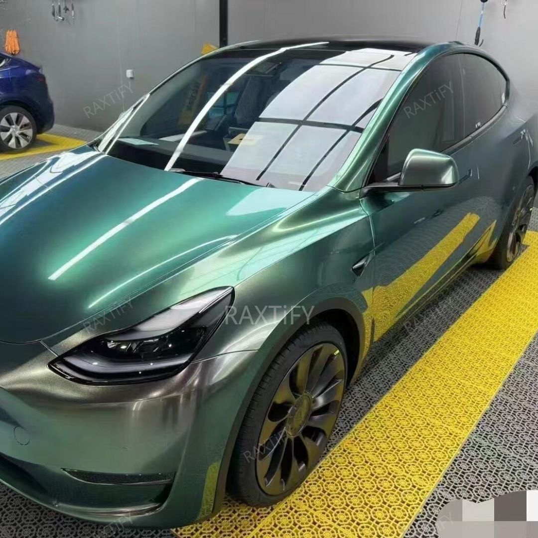 Ultra Gloss Metallic Aurora Green Paint Protection Film
