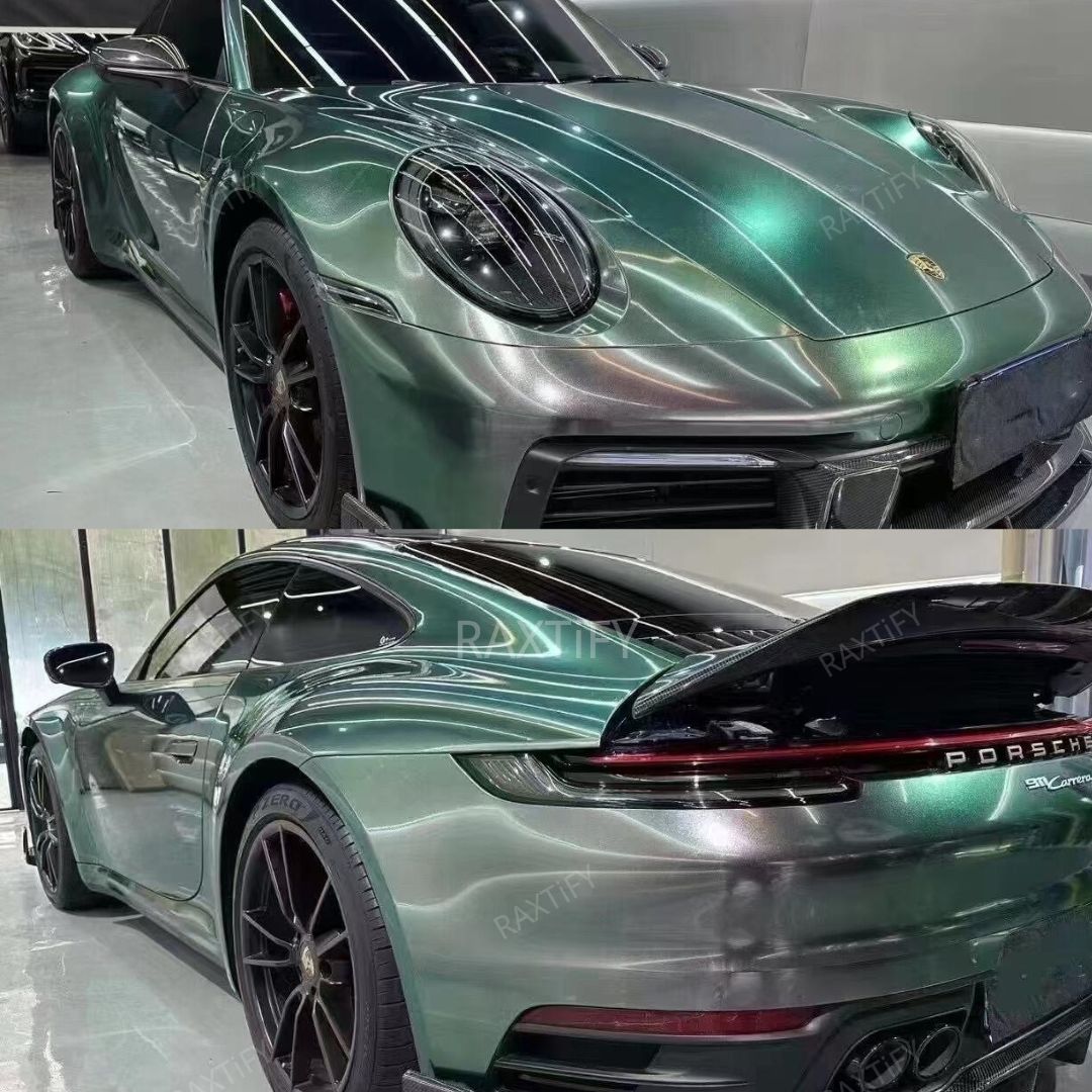 Ultra Gloss Metallic Aurora Green Paint Protection Film