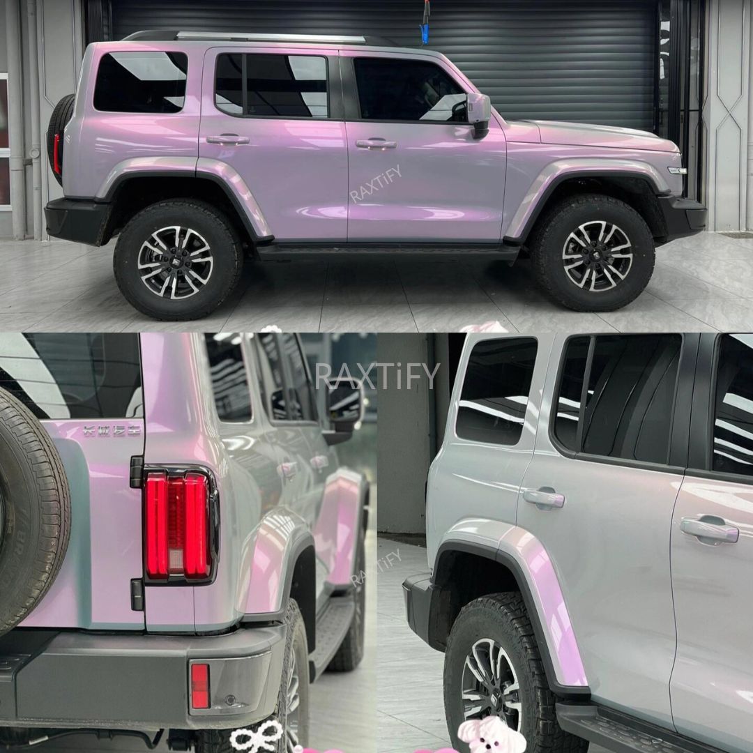 Ultra Gloss Metallic Gray Pink Paint Protection Film