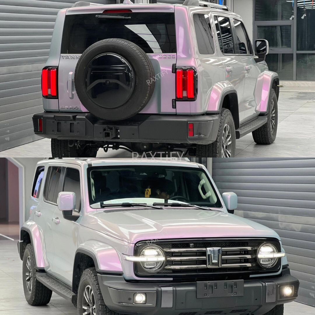 Ultra Gloss Metallic Gray Pink Paint Protection Film