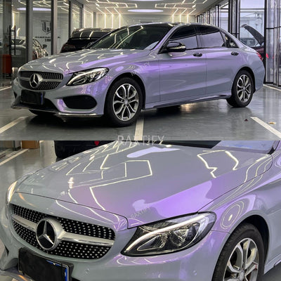 Ultra Gloss Metallic Gray Purple Paint Protection Film