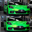Porsche in Ultra Gloss Metallic Neon Gold Green Paint Protection Film
