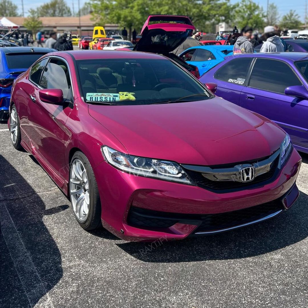 Ultra Gloss Metallic Rose Red  Protection Film honda