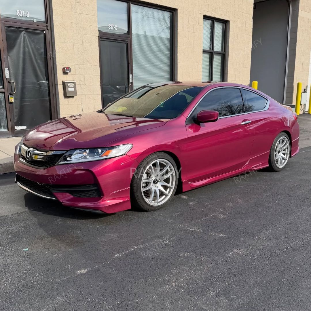 Ultra Gloss Metallic Rose Red  Protection Film honda side look