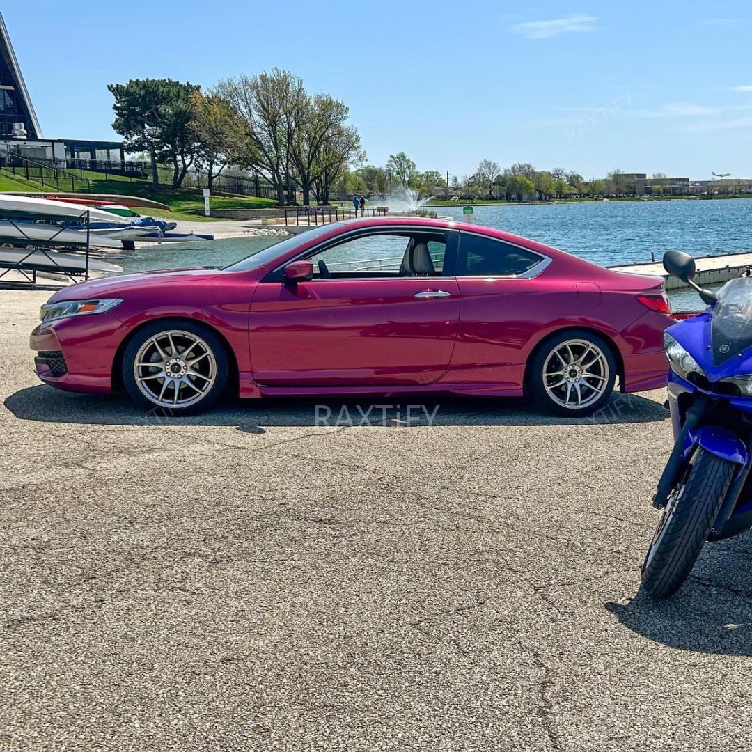 Ultra Gloss Metallic Rose Red  Protection Film side