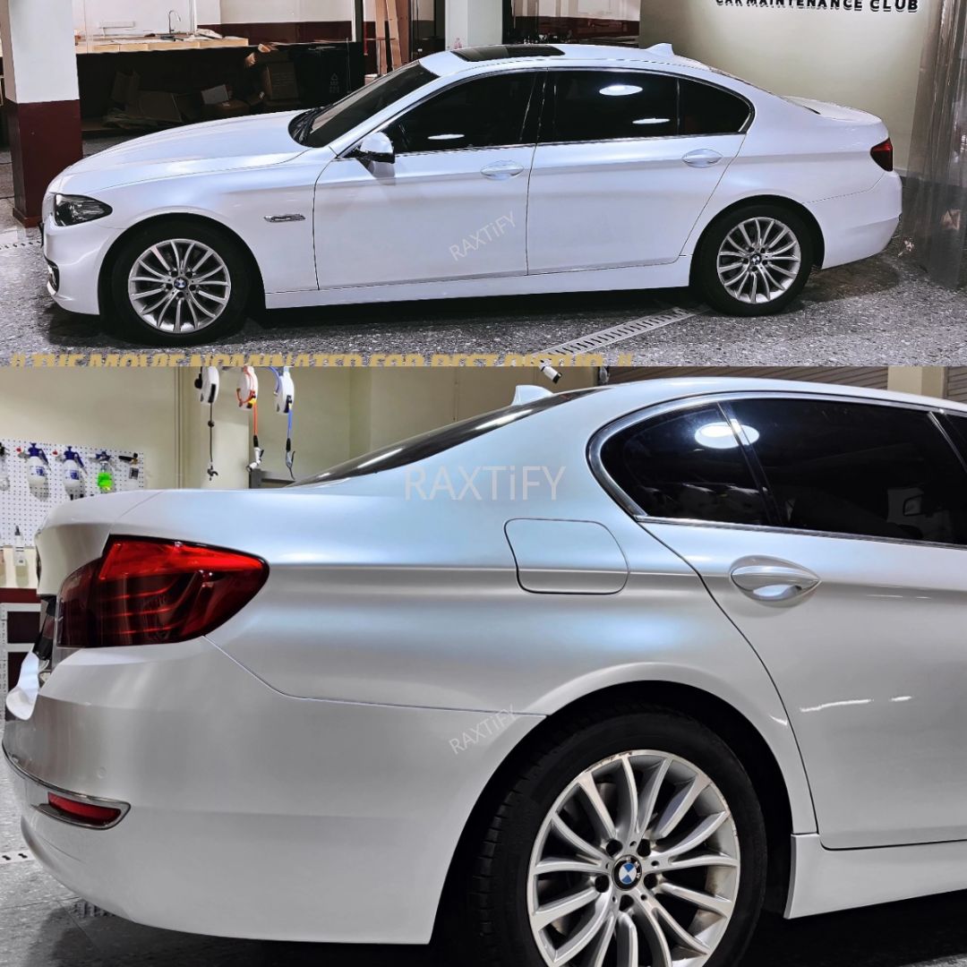 Ultra Gloss Metallic Snow White Paint Protection Film