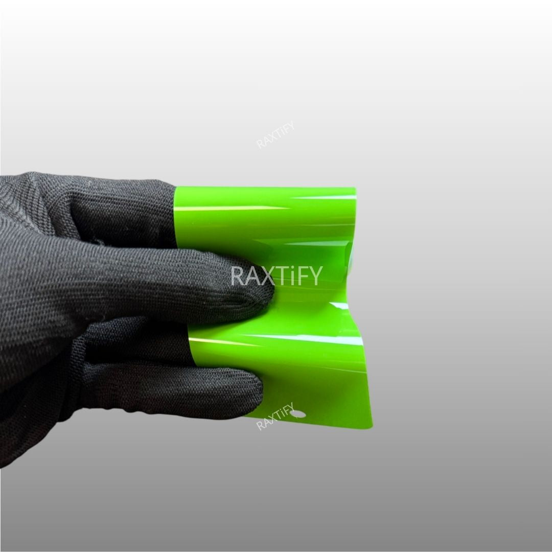 Ultra Gloss Viper Green Paint Protection Film Sample