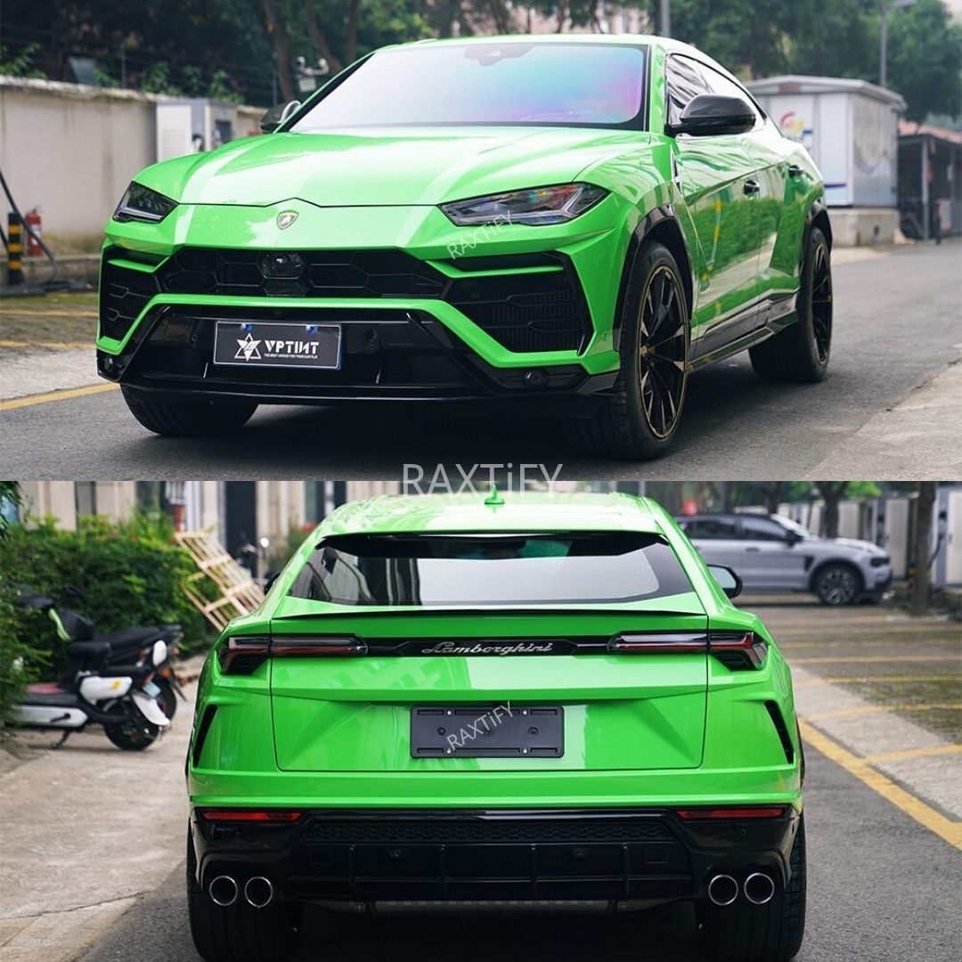 Lamborghini in Ultra Gloss Viper Green Paint Protection Film
