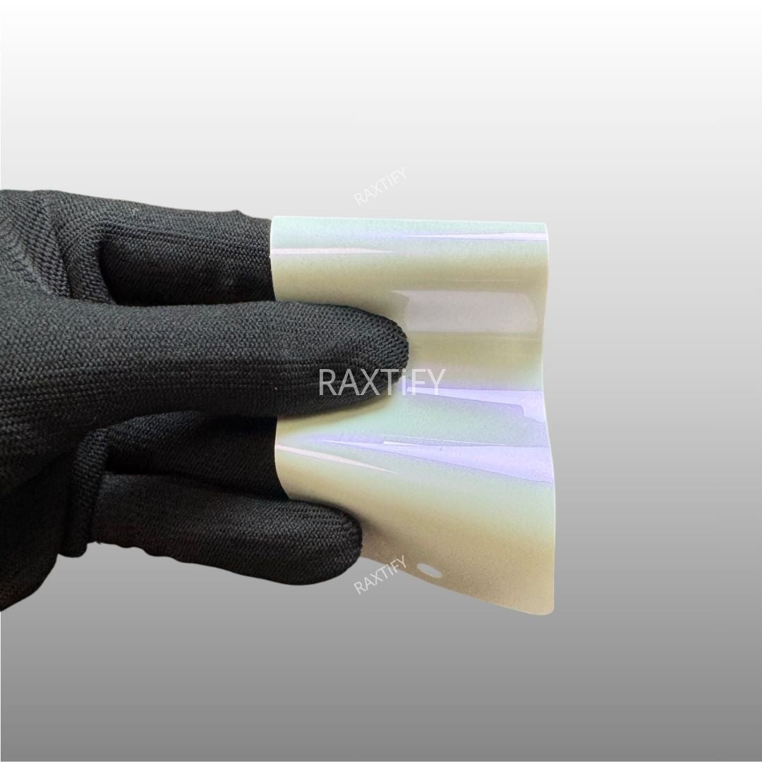 Ultra Gloss White Purple Paint Protection Film Swatch Card