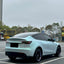 Tesla Wrapped in Ultra Matte Blue Green Vinyl Wrap