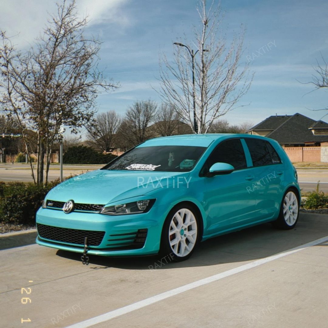 Gloss Metallic Turquoise Dream Car Wrap on VW