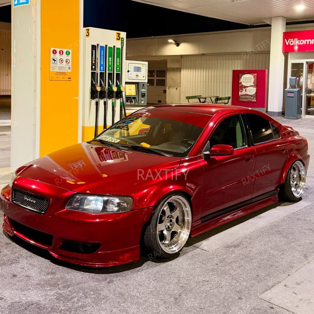 Volvo Evo8 Metallic Raspberry Red Vinyl Wrap