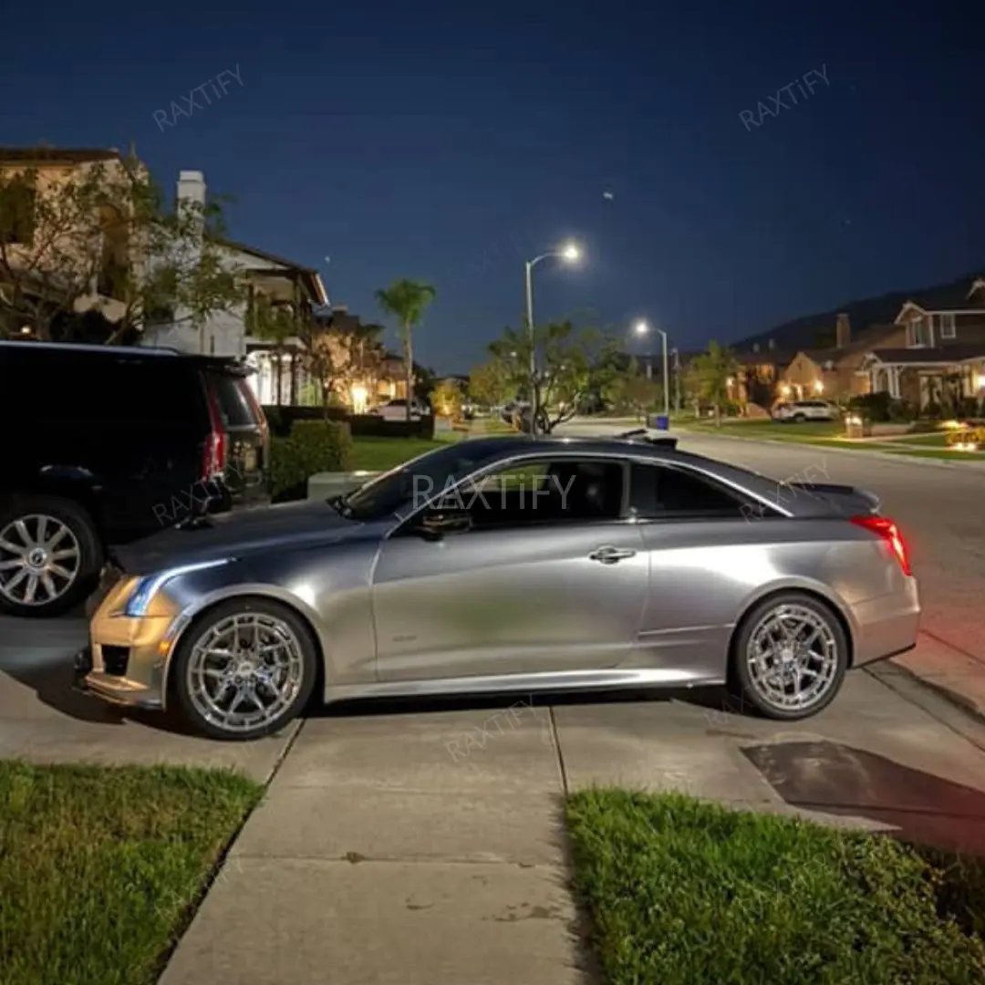 Satin Chrome Alexander Silver Vinyl Wrap raxtify