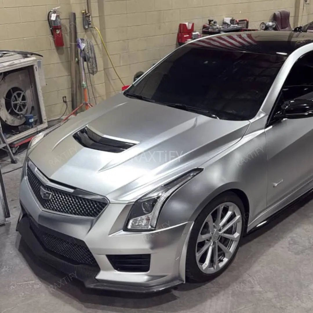 Satin Chrome Alexander Silver Vinyl Wrap raxtify