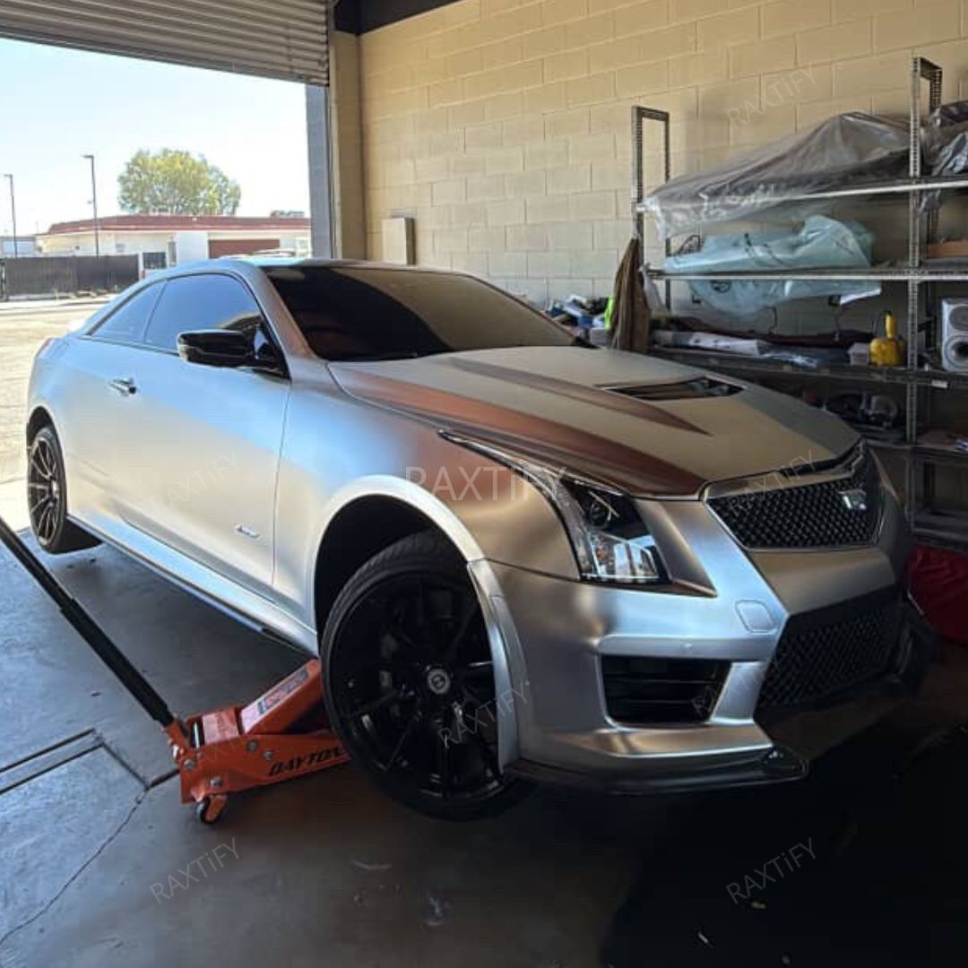 Satin Chrome Alexander Silver Vinyl Wrap