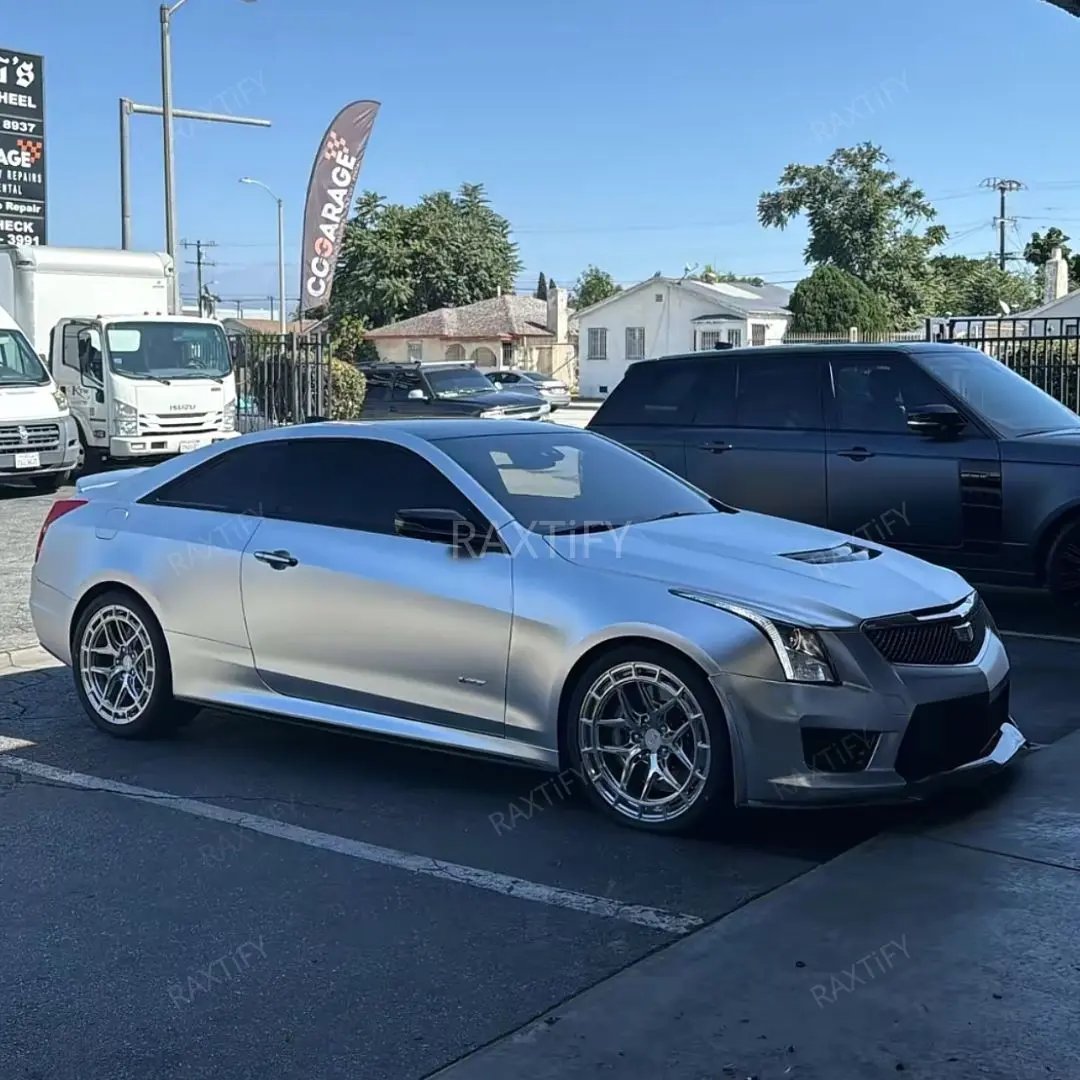 Satin Chrome Alexander Silver Vinyl Wrap raxtify