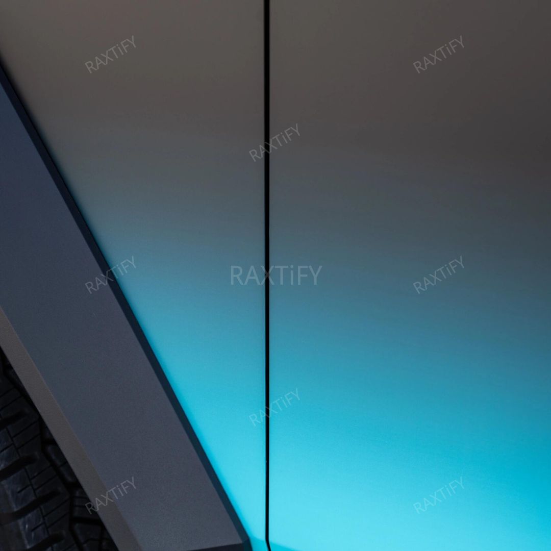 Black to Blue Tesla Cybertruck Gradient Wrap