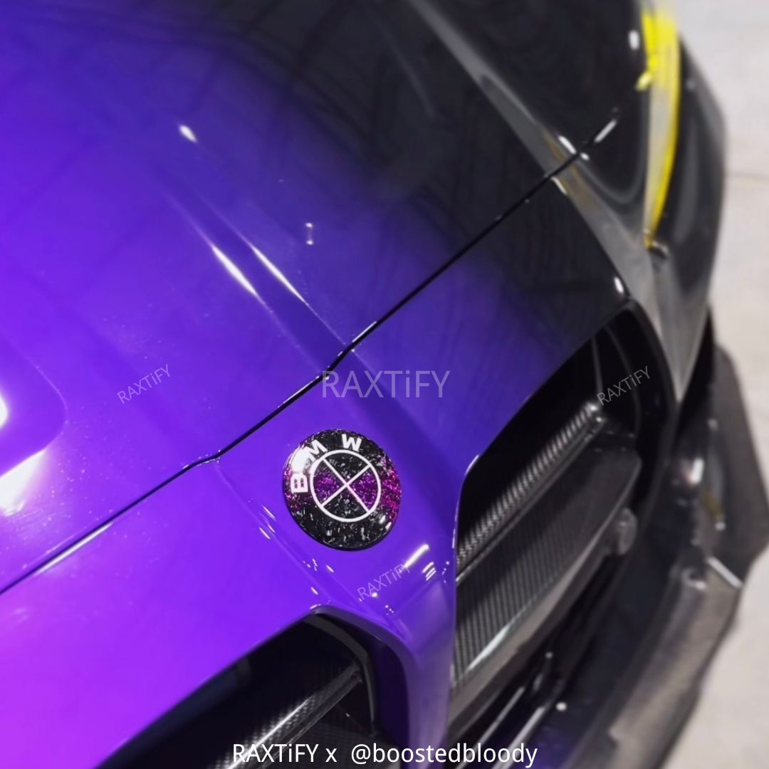 Honda Civic Black Purple Custom Vinyl Wrap