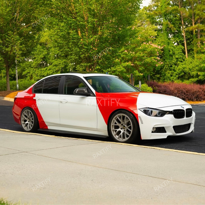 BMW Marlboro Livery White Red Vinyl Wrap