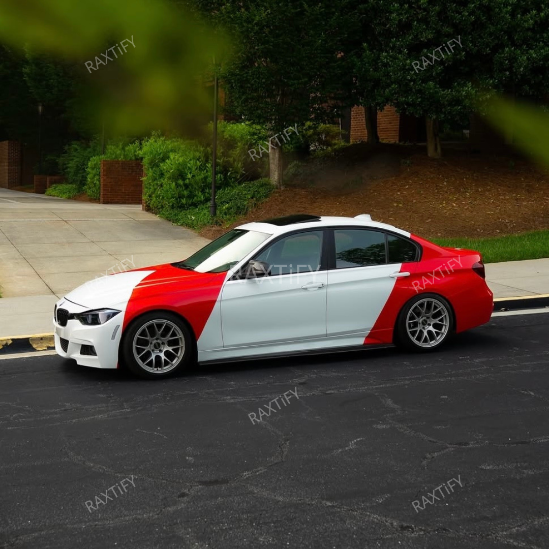 BMW Marlboro Livery White Red Vinyl Wrap