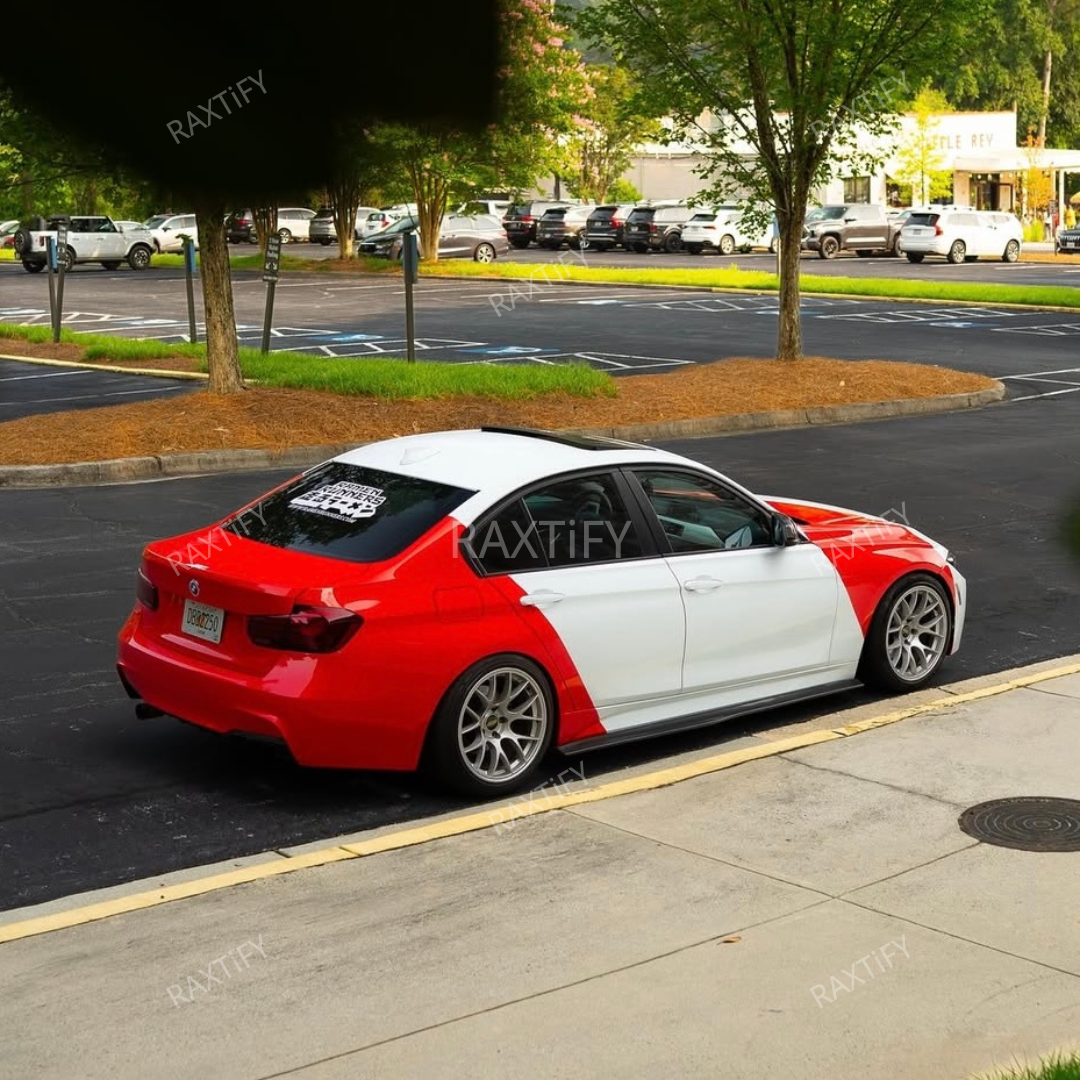 BMW Marlboro Livery White Red Vinyl Wrap