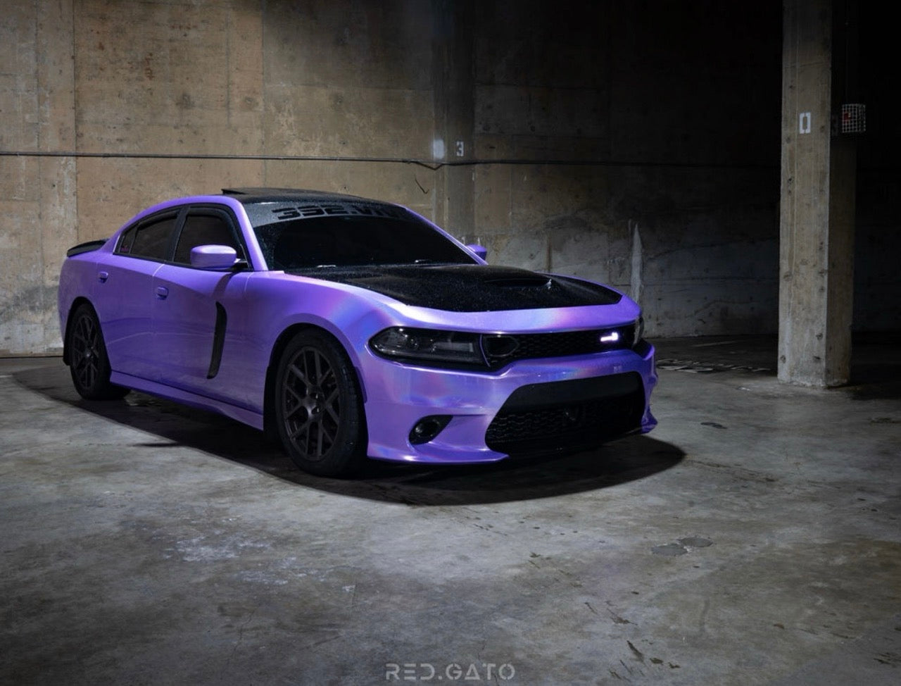Laser Gloss Purple Vinyl Wrap