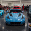 Gloss China Blue Vinyl Wrap nissan hood 