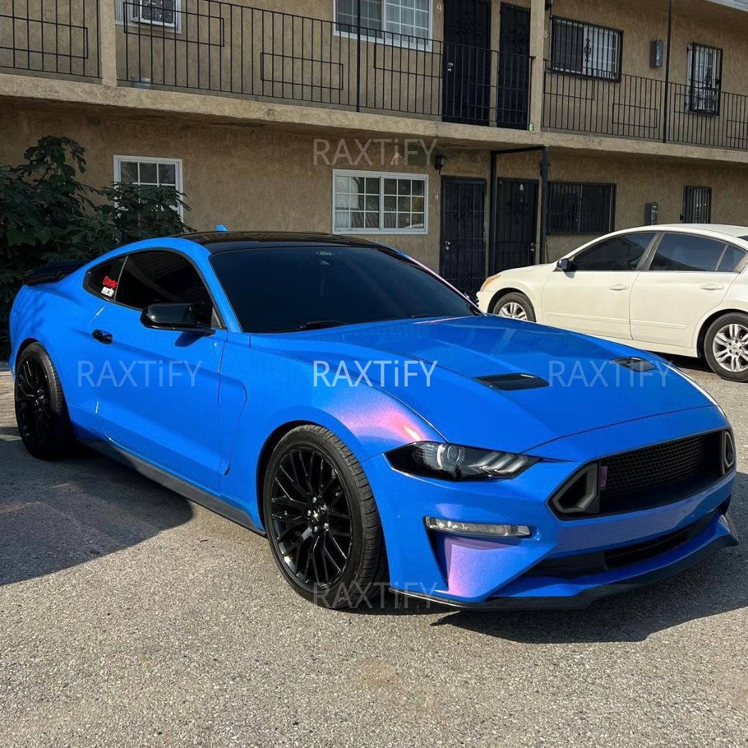 Color Shift Glitter Blue Red Vinyl Wrap by RAXTiFY 