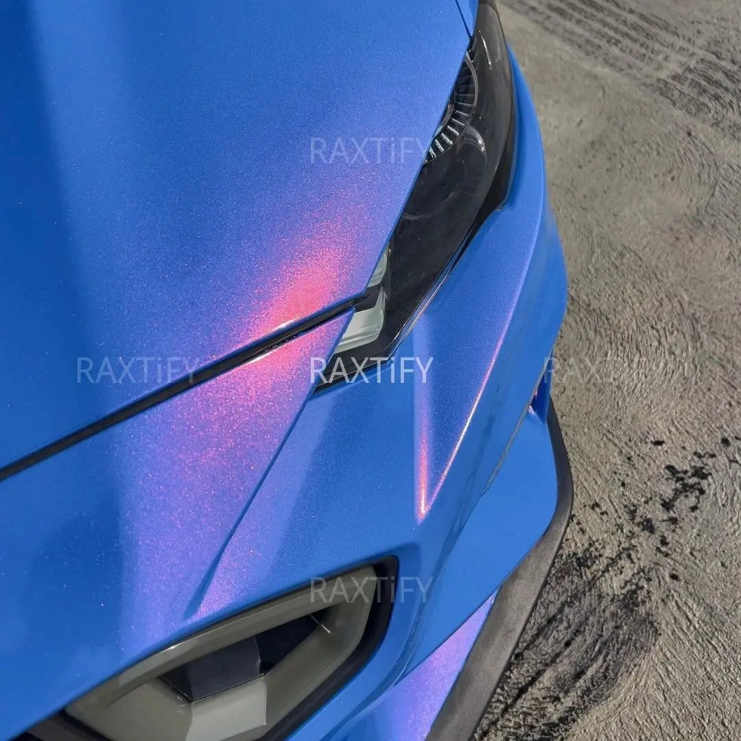 Color Shift Wraps Color Shift Glitter Blue Red Vinyl Wrap – RAXTiFY