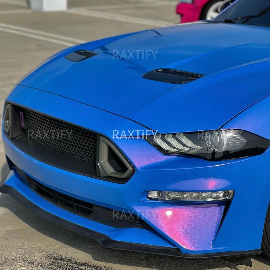 Color Shift Glitter Blue Red Vinyl Wrap by RAXTiFY 