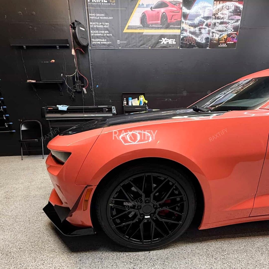 Super Gloss Coral Orange Car Wrap