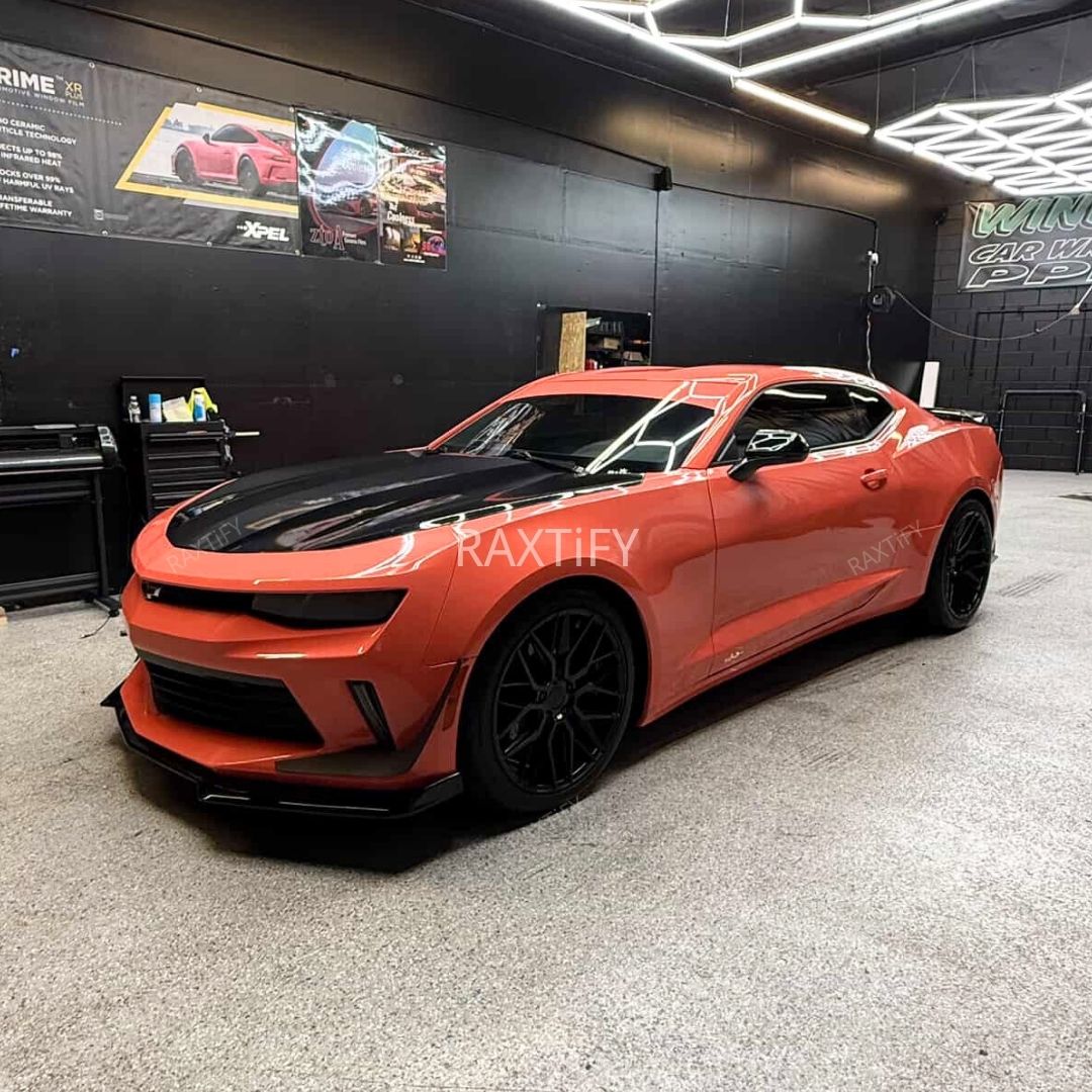 Super Gloss Coral Orange Car Wrap