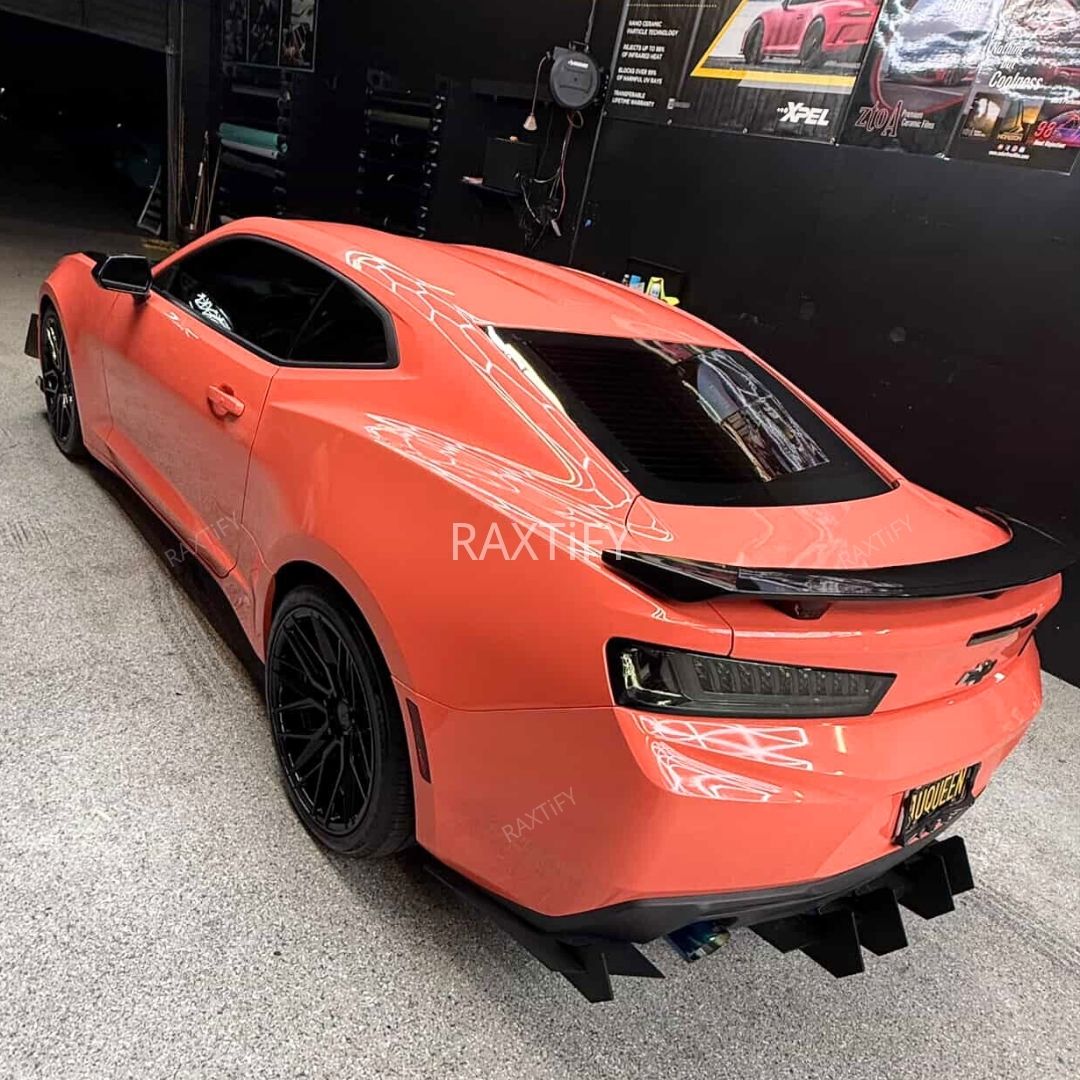 Super Gloss Coral Orange Car Wrap