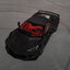 Ultra Diamond Glitter Matte Black Vinyl Wrap on Corvette c8 look