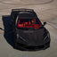Ultra Diamond Glitter Matte Black Vinyl Wrap on Corvette c8 hood
