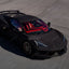 Ultra Diamond Glitter Matte Black Vinyl Wrap on Corvette c8 