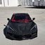 Ultra Diamond Glitter Matte Black Vinyl Wrap on Corvette c8 day