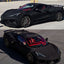 Ultra Diamond Glitter Matte Black Vinyl Wrap on Corvette c8