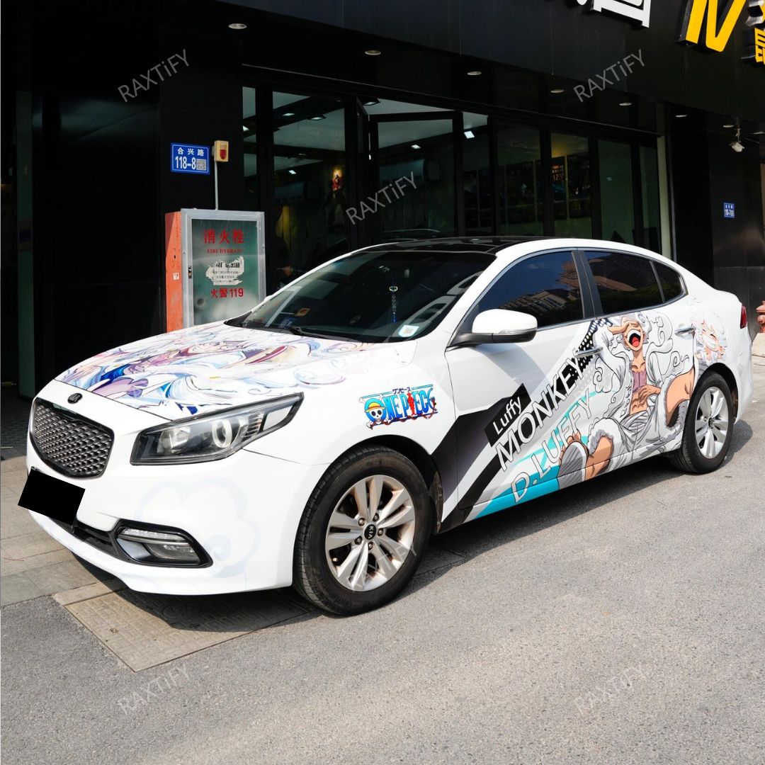 One Piece Custom Anime Kia Vinyl Wrap