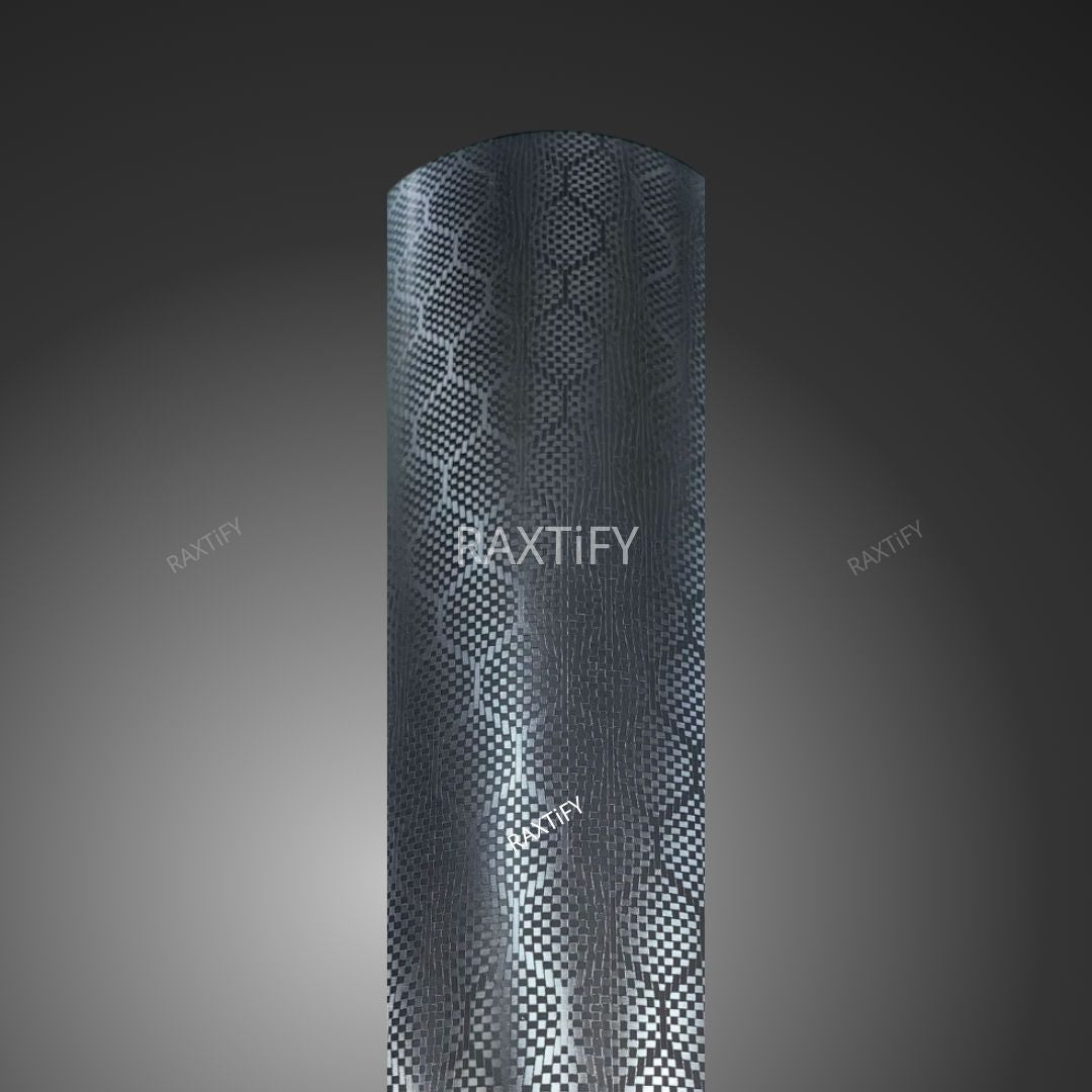 Matte Honeycomb Carbon Fiber Gray Vinyl Wrap