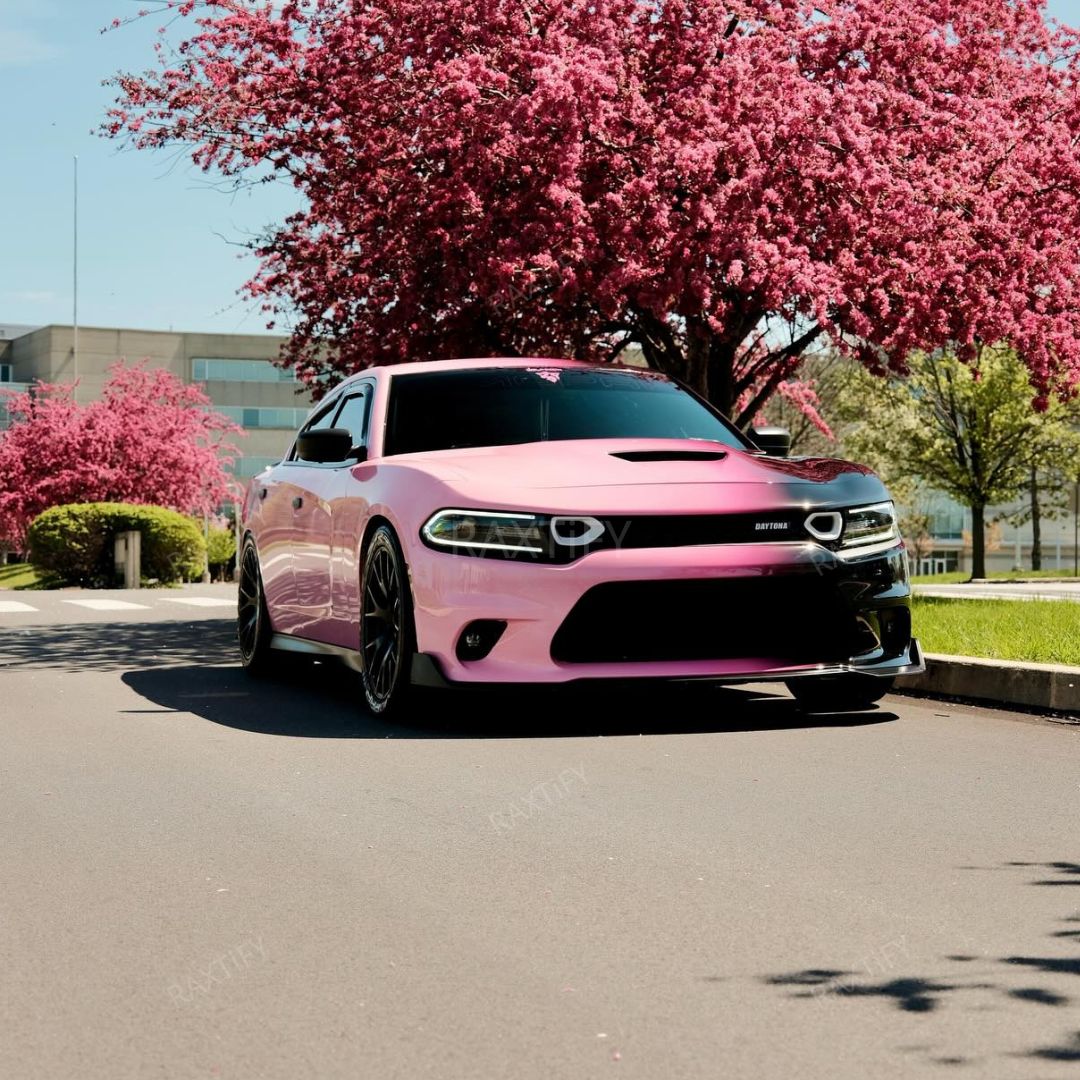 Black Pink Gradient Vinyl Wrap for Dodge Charger Daytona – RAXTiFY