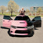 Dodge Charger Daytona Black Pink Gradient Vinyl Wrap